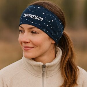 Sauce Yellowstone Active Ventilator Headband Navy Constellation Print | OS | NEW